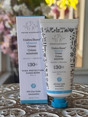 Drunk Elephant Umbra Sheer Mineral Cream SPF 30 2 oz New in Box Sealed